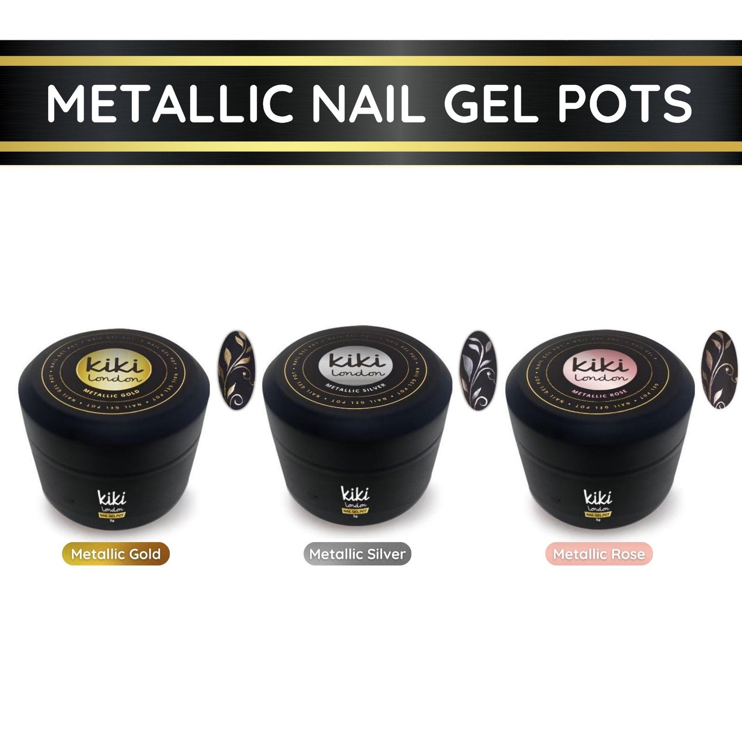 Metallic Gel Pot Roze