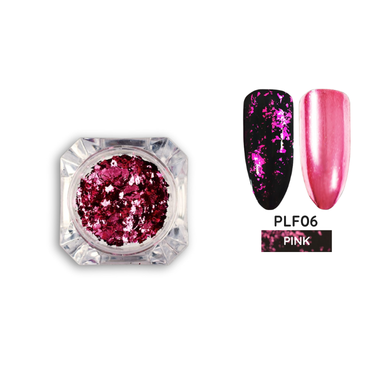 Platinum Flakes Pink