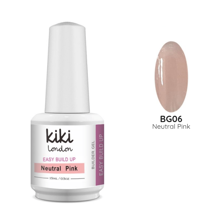 Easy Build Up Builder Gel Neutral Pink 15ml - Kiki London Benelux