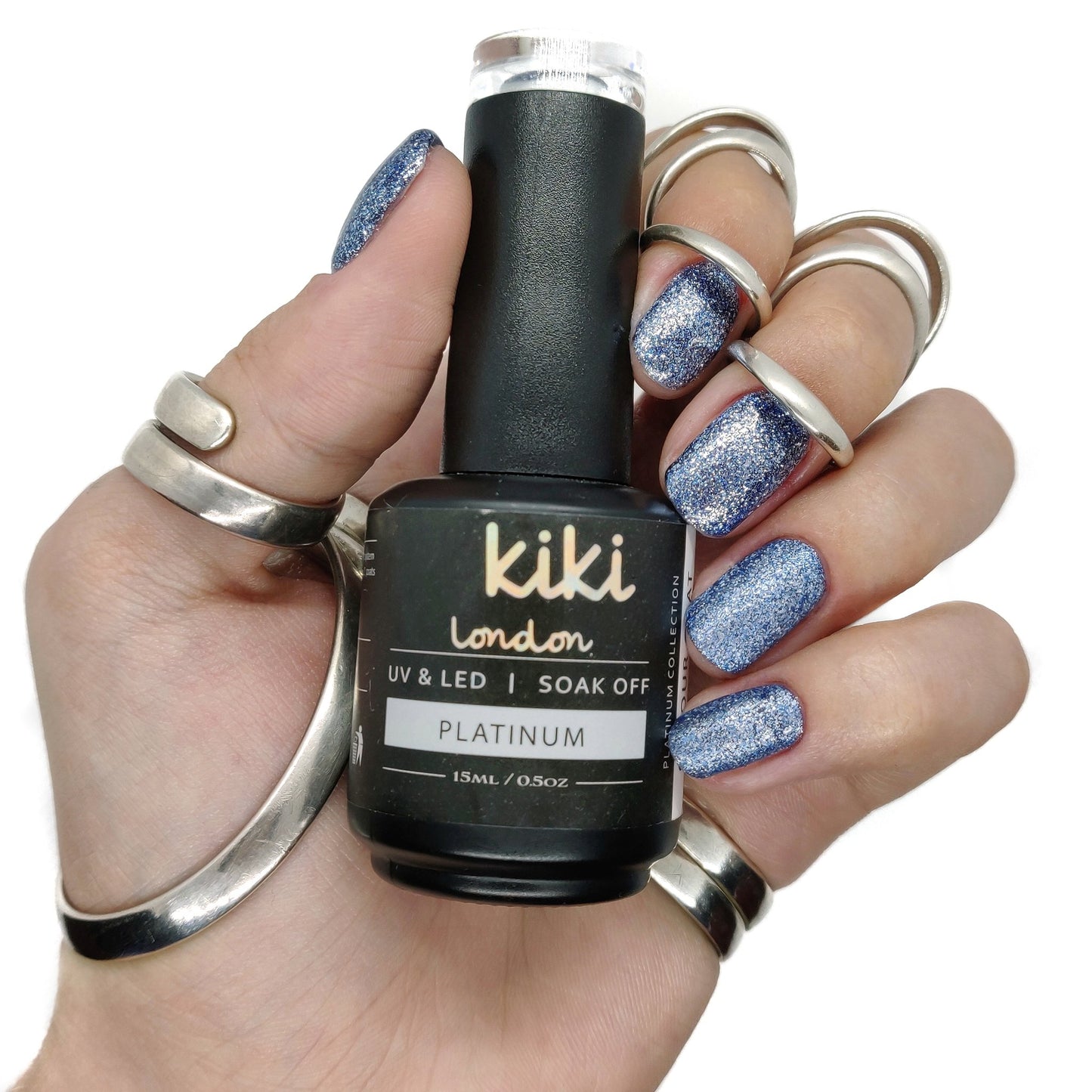 Platinum Frozen Blue 15ml - Kiki London Benelux