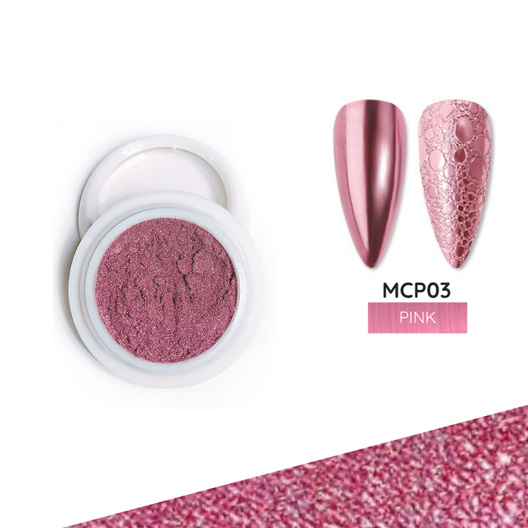 Mirror Chrome Powder Pink