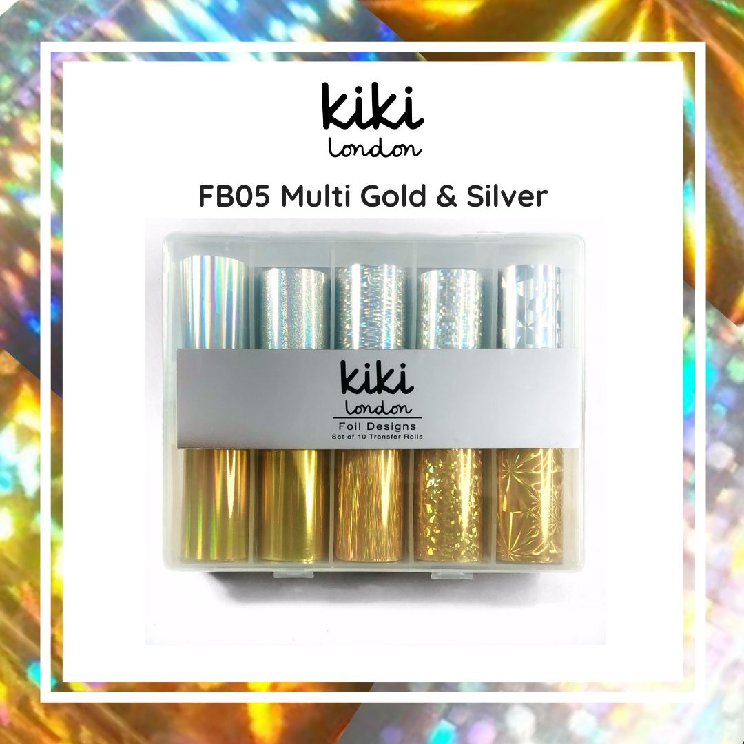 Nail Foil Multi Gold & Silver - Kiki London Benelux