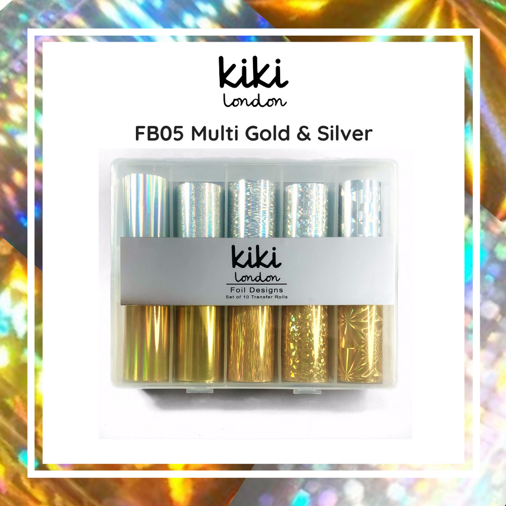 Nail Foil Multi Gold & Silver
