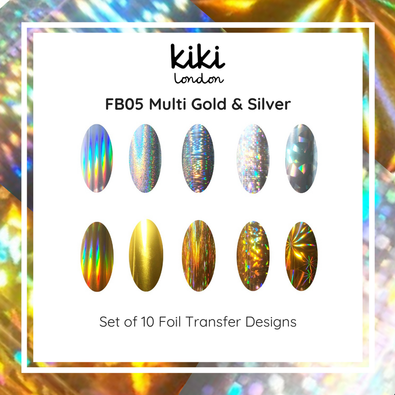 Nail Foil Multi Gold & Silver
