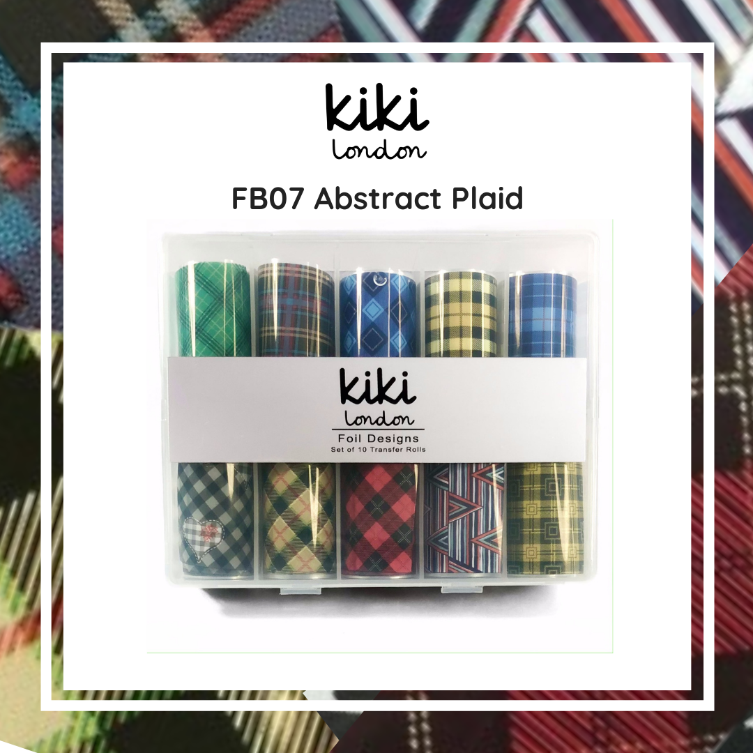 Nail Foil Abstract Plaid