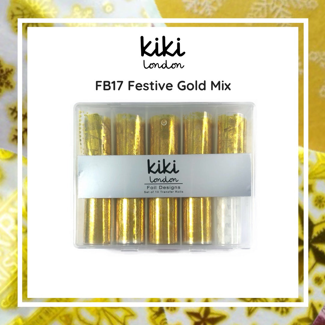 Nail Foil Festive Gold Mix - Kiki London Benelux