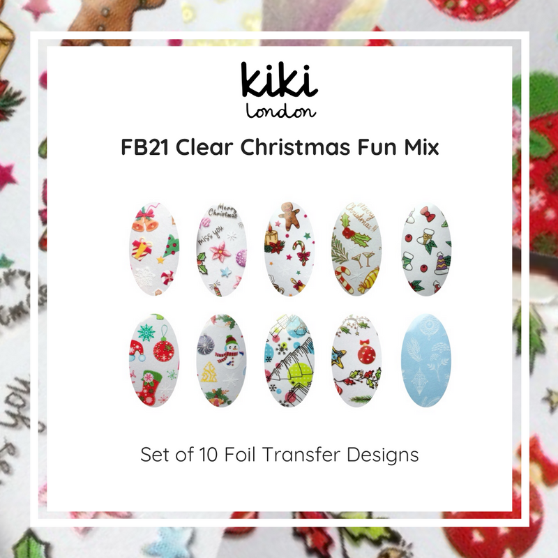 Nail Foil Clear Christmas Fun Mix