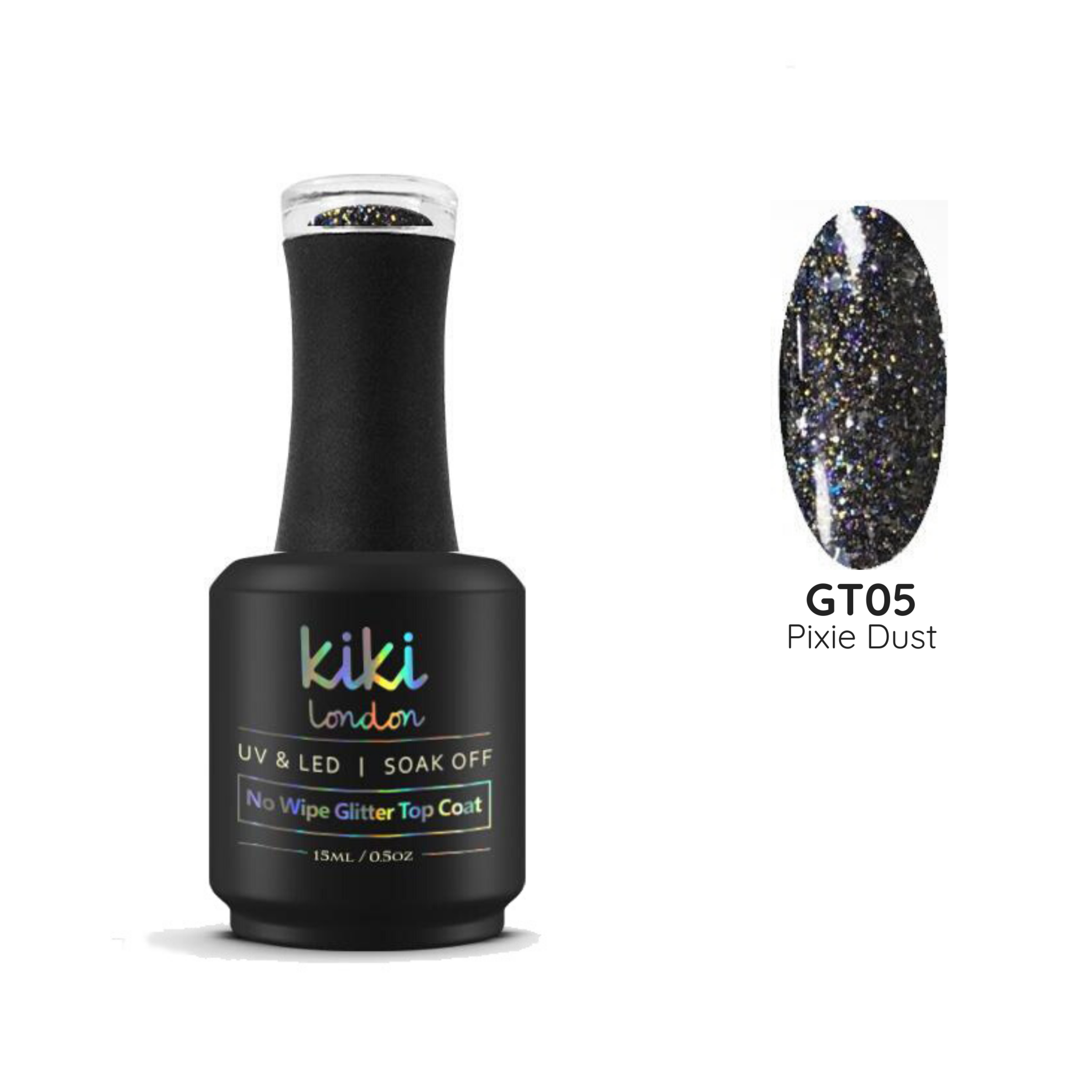 Pixie Dust No Wipe Glitter Top Coat 15ml