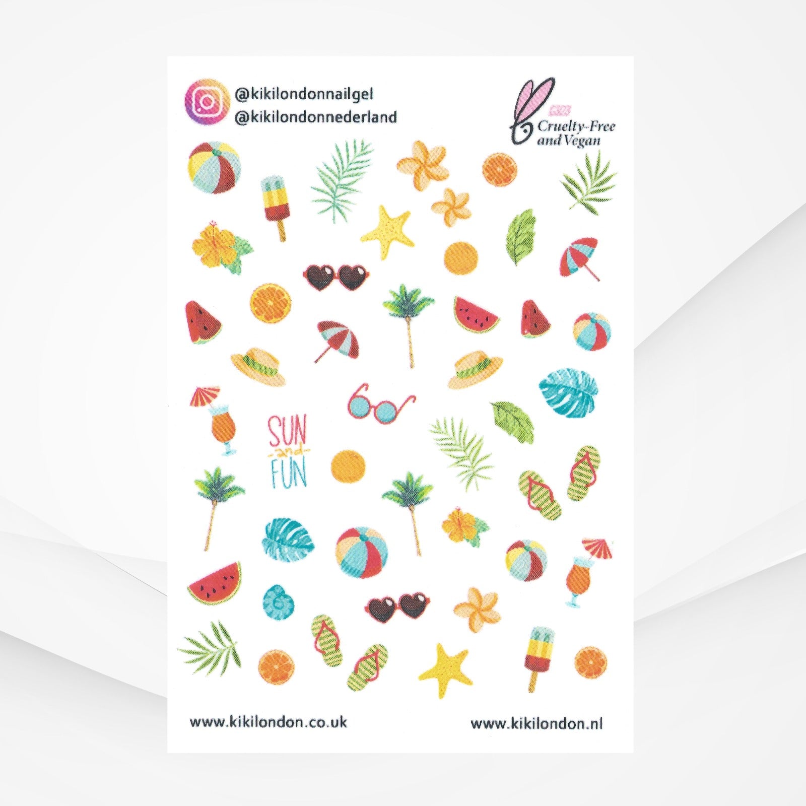 Water Decals Summer Holiday Mix